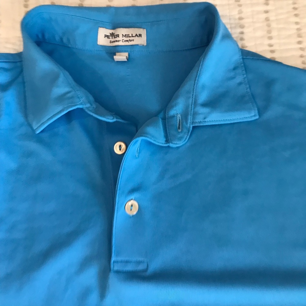 Peter Millar Bright Blue Polo Shirt